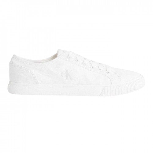 Front - Calvin Klein Mens Ess Vulc Canvas Casual Flat Trainers