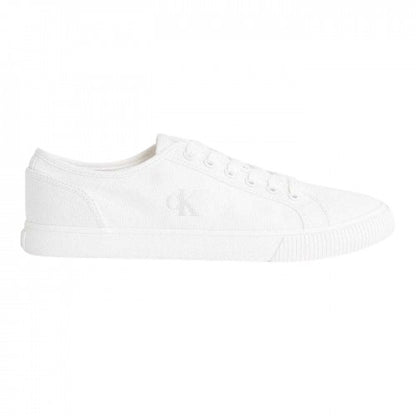 Front - Calvin Klein Mens Ess Vulc Canvas Casual Flat Trainers