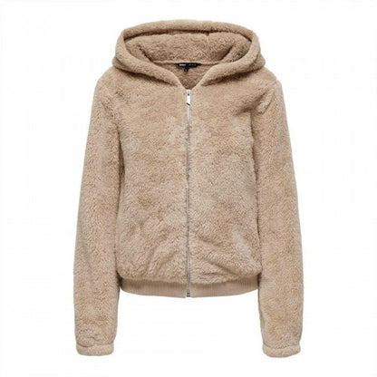 Front - Only Womens/Ladies Plain Teddy Fleece Jacket