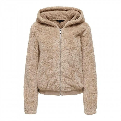 Front - Only Womens/Ladies Plain Teddy Fleece Jacket