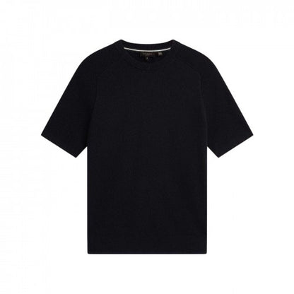 Front - Ted Baker Mens Torrent Wool Blend Ribbed Raglan T-Shirt