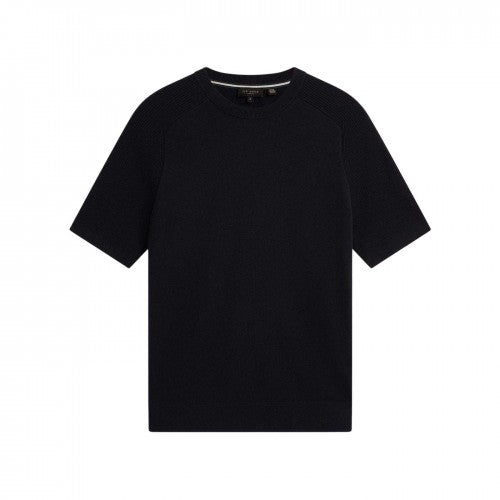 Front - Ted Baker Mens Torrent Wool Blend Ribbed Raglan T-Shirt