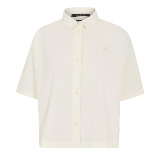 Front - Timberland Womens/Ladies Collared Relaxed Fit Short-Sleeved Shirt