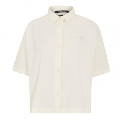 Front - Timberland Womens/Ladies Collared Relaxed Fit Short-Sleeved Shirt
