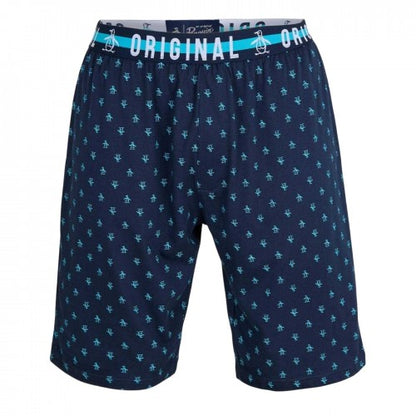 Front - Original Penguin Mens All-Over Print Pyjama Shorts