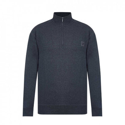 Front - Firetrap Mens Zip Neck Long-Sleeved Sweatshirt