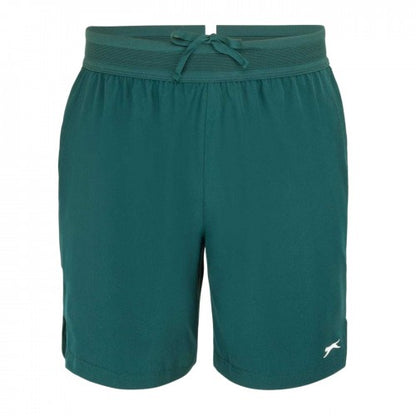 Front - Slazenger Mens Tech Contrast Tennis Shorts