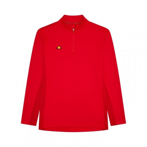 Front - Ellesse Mens Zip Neck Long-Sleeved Golf Sweatshirt