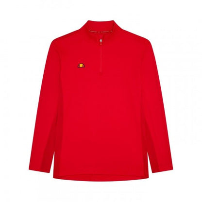 Front - Ellesse Mens Zip Neck Long-Sleeved Golf Sweatshirt