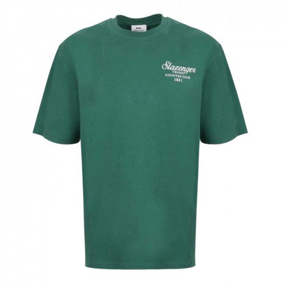 Front - Slazenger Mens Embroidered Oversized Tennis T-Shirt
