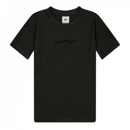 Front - Hype Childrens/Kids Script Crew Neck Regular T-Shirt