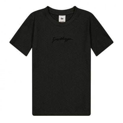 Front - Hype Childrens/Kids Script Crew Neck Regular T-Shirt