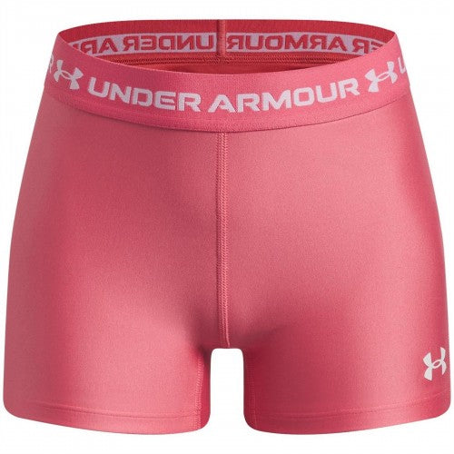 Front - Under Armour Girls HeatGear Workout Compression Shorts