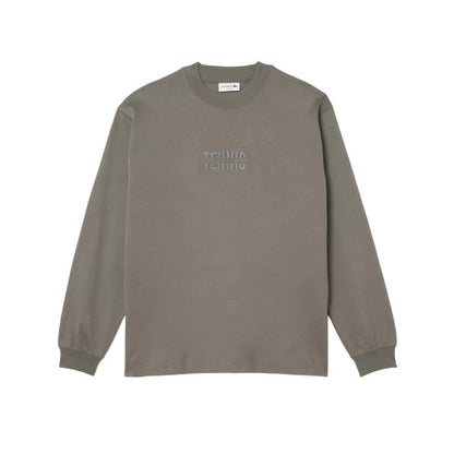 Front - Lacoste Unisex Adult Cotton Loose Fit Sweatshirt
