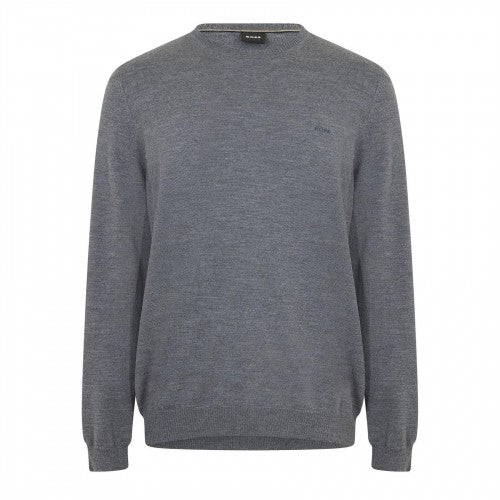 Front - Boss Mens Crew Neck Regular Long-Sleeved Sweatshirt