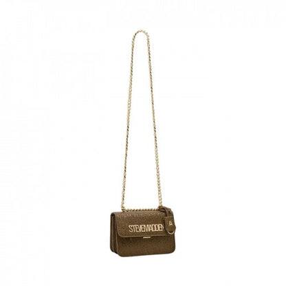 Front - Steve Madden Embossed Faux Leather Crossbody Bag