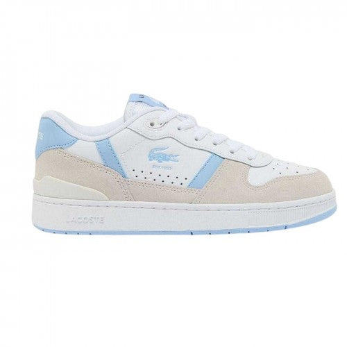 Front - Lacoste Womens/Ladies T-Clip Set Leather Trainers