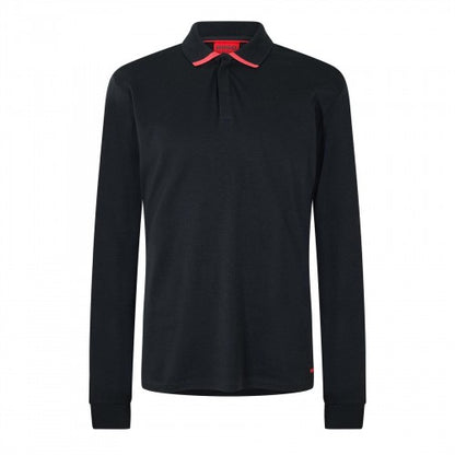 Front - Hugo Mens Plain Long-Sleeved Polo Shirt