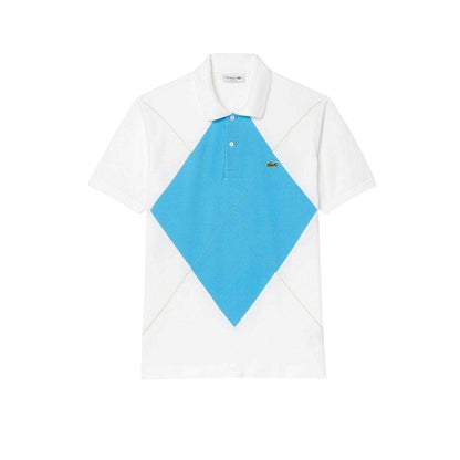 Front - Lacoste Mens L.12.12 Argyle Short-Sleeved Polo Shirt