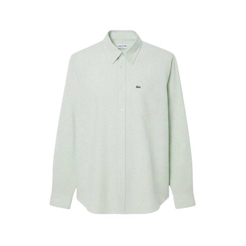 Front - Lacoste Mens Striped Oxford Shirt