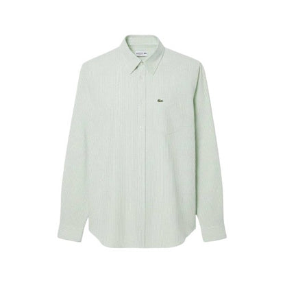 Front - Lacoste Mens Striped Oxford Shirt