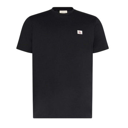 Front - Calvin Klein Mens Box Logo Cotton Crew Neck Regular T-Shirt
