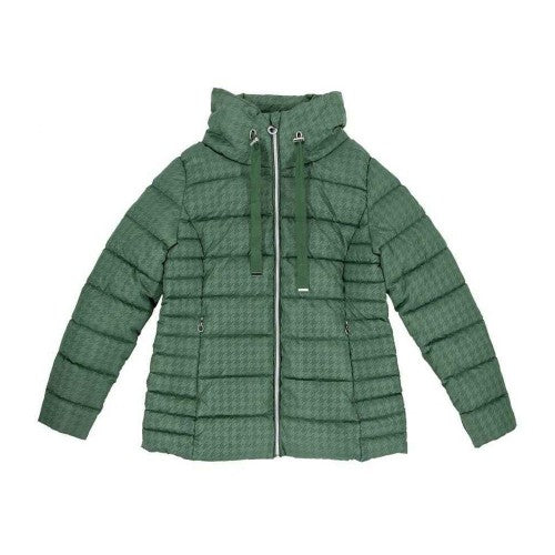 Front - Firetrap Womens/Ladies Houndstooth Puffer Jacket