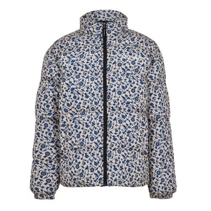 Front - NYC Unisex Adult Floral Pattern Puffer Jacket