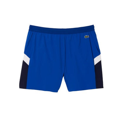 Front - Lacoste Mens Colour Block Recycled Polyamide Swimming Trunks