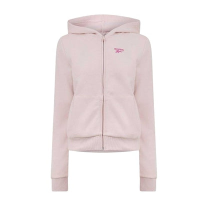 Front - Reebok Womens/Ladies Regular Full Zip Hoodie