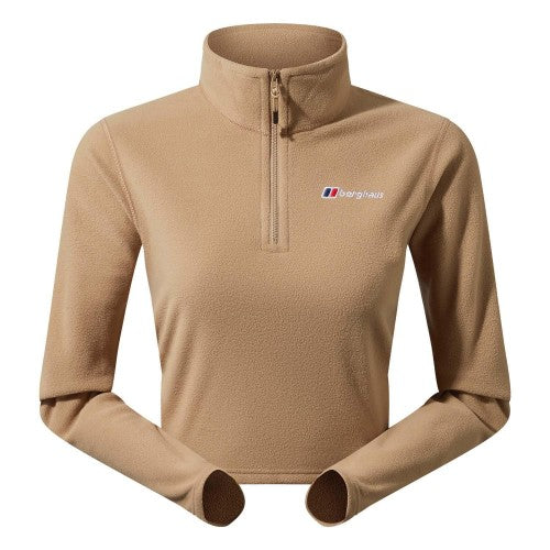 Front - Berghaus Womens/Ladies Urban Prism Fleece Half Zip Crop Top