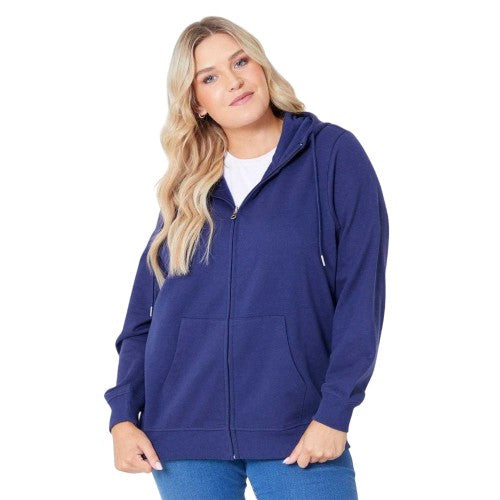 Front - Be You Womens/Ladies Relaxed Fit Sweat Jacket