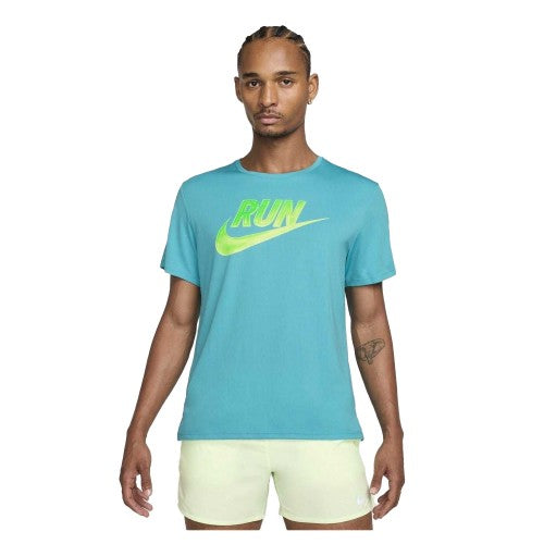 Front - Nike Mens Miler Run Energy Dri-FIT T-Shirt