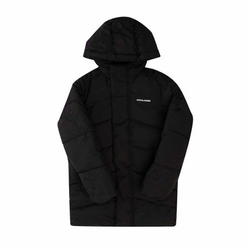 Front - Jack And Jones Boys Otis Hooded Puffer Jacket