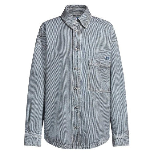 Front - Hugo Mens Pinstripe Relaxed Fit Shirt