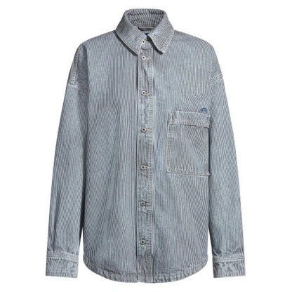 Front - Hugo Mens Pinstripe Relaxed Fit Shirt