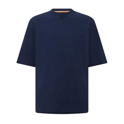 Front - Boss Mens Waffle Crew Neck Regular T-Shirt