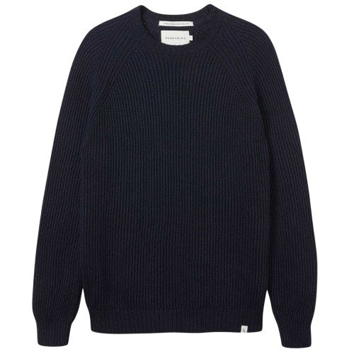 Front - Peregrine Mens Harry Ribbed Raglan Jumper