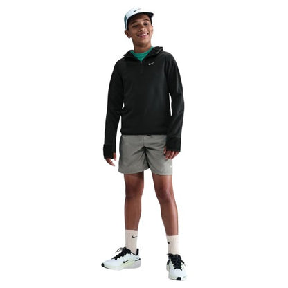 Front - Nike Childrens/Kids Zip Neck Regular Raglan Hoodie