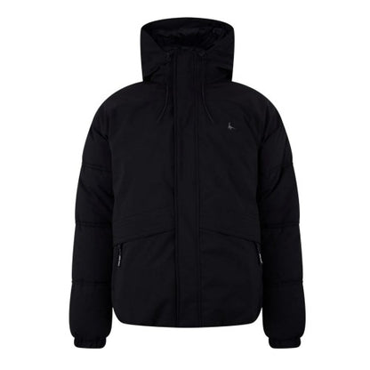 Front - Jack Wills Mens Hooded Relaxed Fit Puffer Jacket