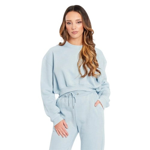 Front - Be You Womens/Ladies Cropped Relaxed Fit Sweatshirt