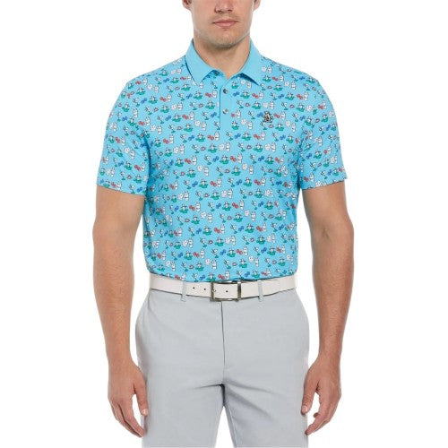 Front - Original Penguin Mens Retro Golf Polo Shirt