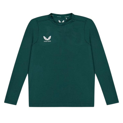 Front - Castore Childrens/Kids Logo Long-Sleeved T-Shirt