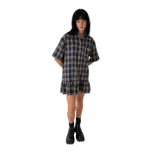Front - The Ragged Priest Womens/Ladies Checked Shirt Dress