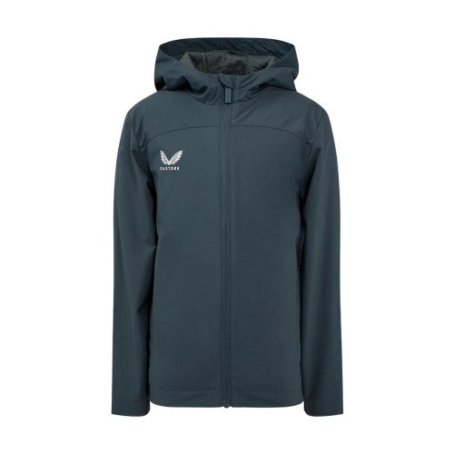 Front - Castore Childrens/Kids Logo Waterproof Jacket