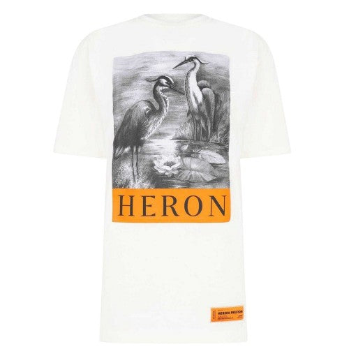 Front - Heron Preston Womens/Ladies Logo Oversized T-Shirt