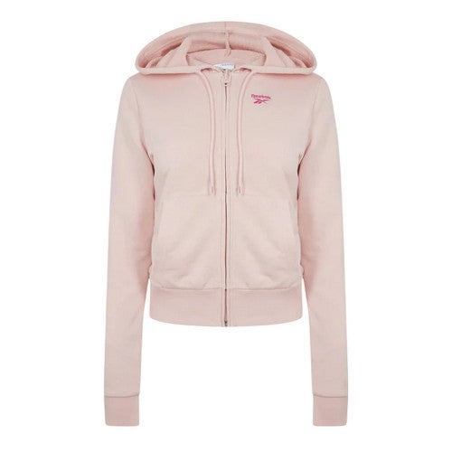 Front - Reebok Womens/Ladies French Terry Regular Full Zip Hoodie