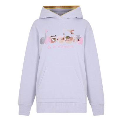 Front - Diadora Womens/Ladies Eye Polycotton Hooded Hoodie