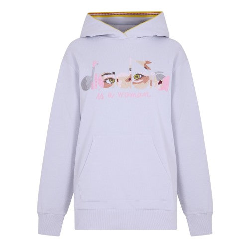 Front - Diadora Womens/Ladies Eye Polycotton Hooded Hoodie