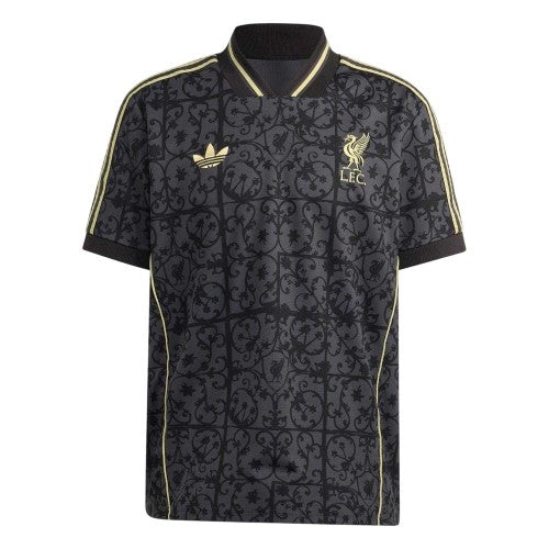 Front - Adidas Unisex Adult Liverpool FC V Neck Football Jersey